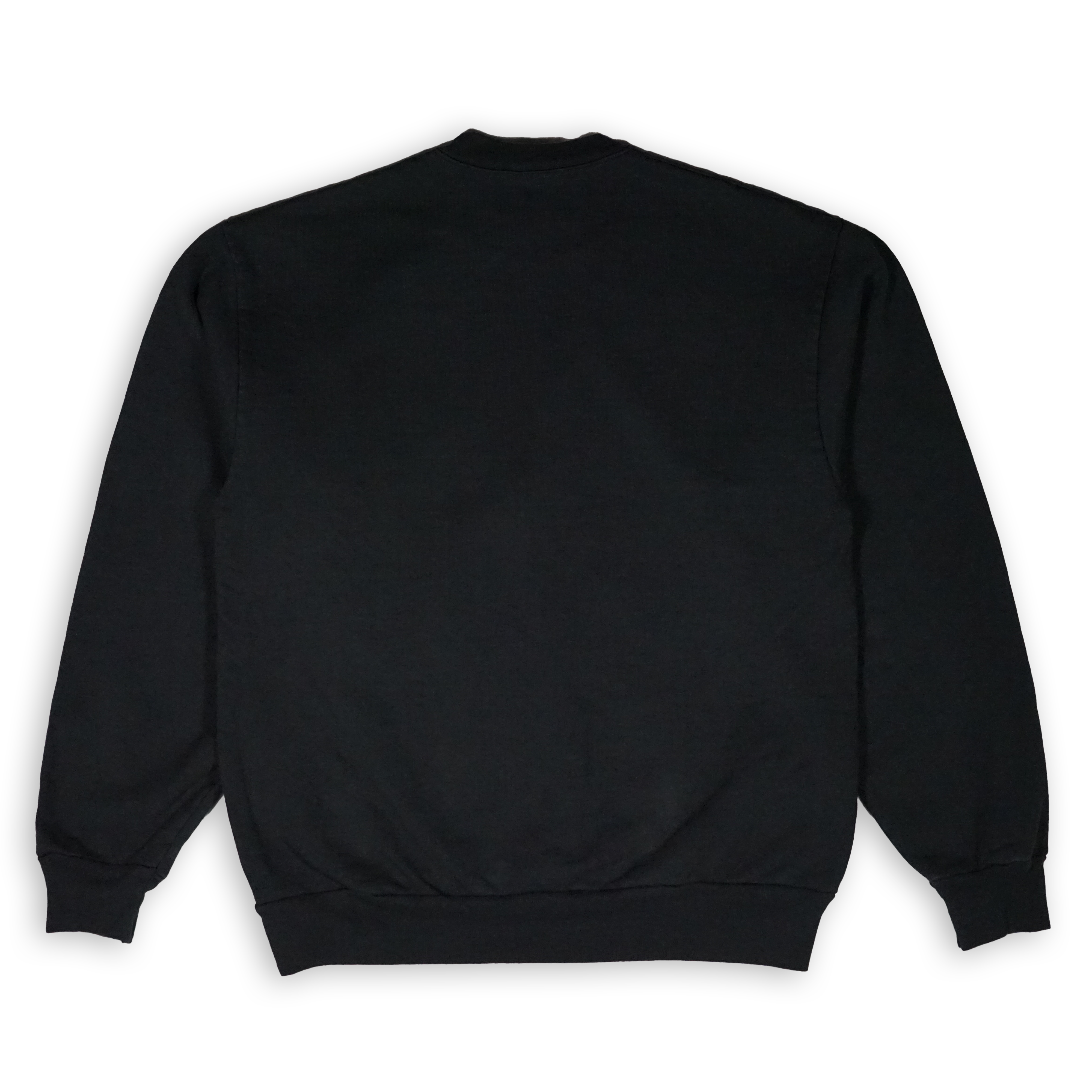 K-TAG EMBROIDERED BLACK CREW NECK